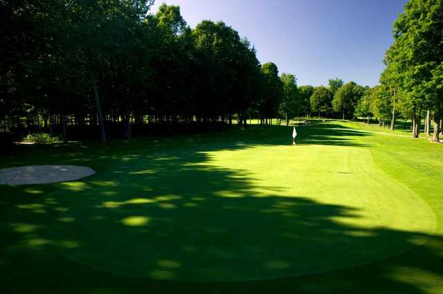 A view of green #14 at Gaylord Golf Club