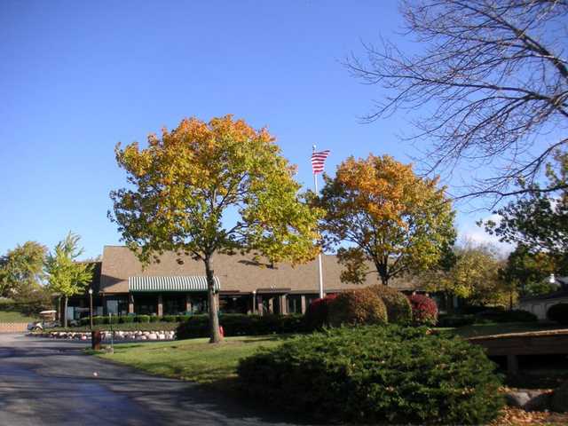 A view of the clubhouse at Heather Ridge Golf Course