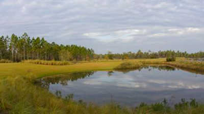 A view over the water from Origins Golf Club