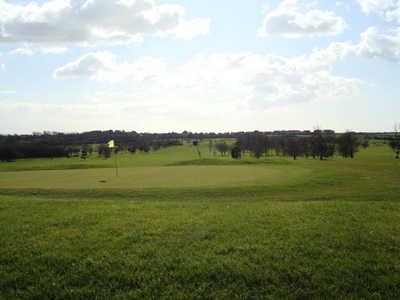 A view of the 9th green at Grove Golf Club