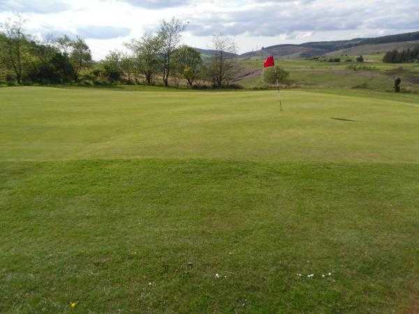A view of the 16th green at Maesteg Golf Club