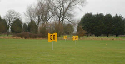 A view of the practice area at RAF St. Athan Golf Club