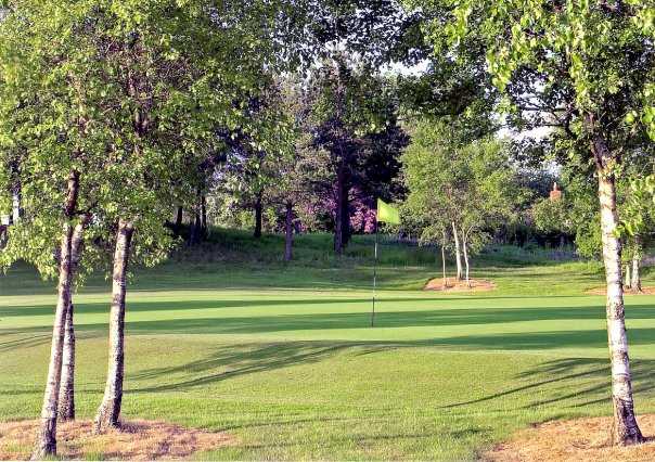 A view of green #8 at Llandrindod Wells Golf Club