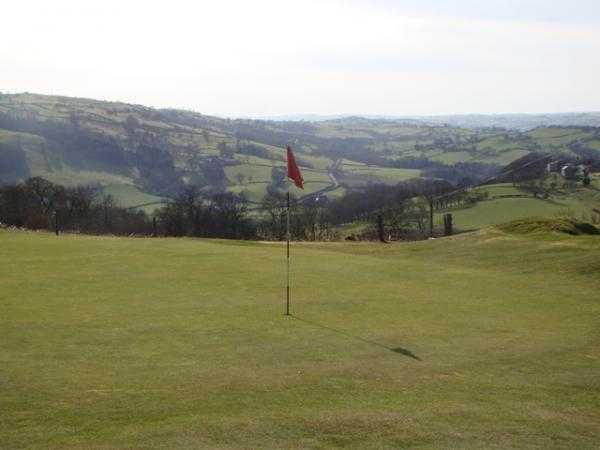 A view of green #10 at Welshpool Golf Club