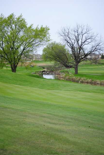 A view from Fellows Creek Golf Course with bridges in the background