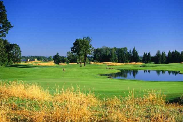 View of the 17th hole from the North Course at The Reserve Vineyards & Golf Club 