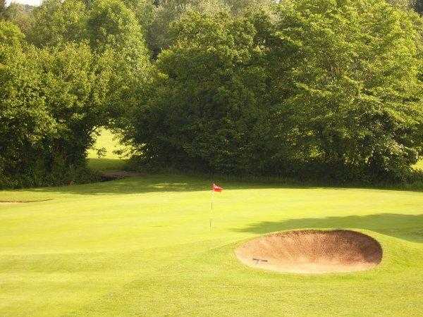 A view of the 17th hole at Creigiau Golf Club