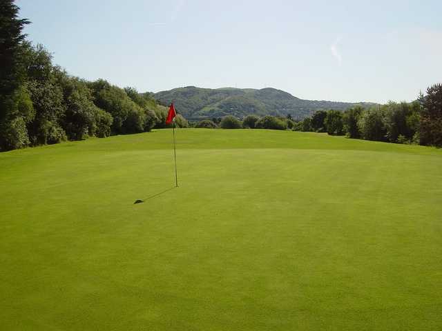 A view of a green at Swansea Bay Golf Club