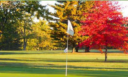 A view from a green at Pebblewood Country Club