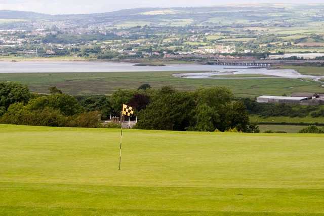 A view of the 6th green at Gower Golf Club