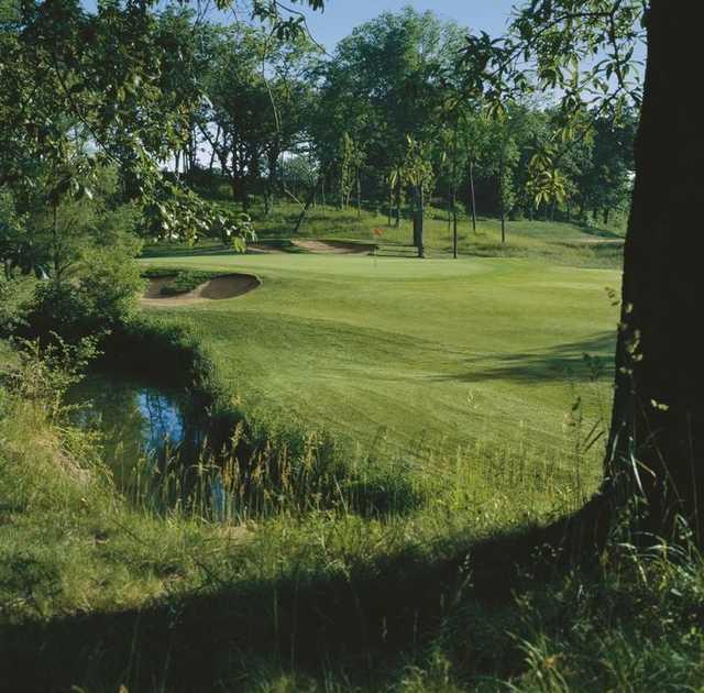 A view of hole #17 at Ironhorse Golf Club