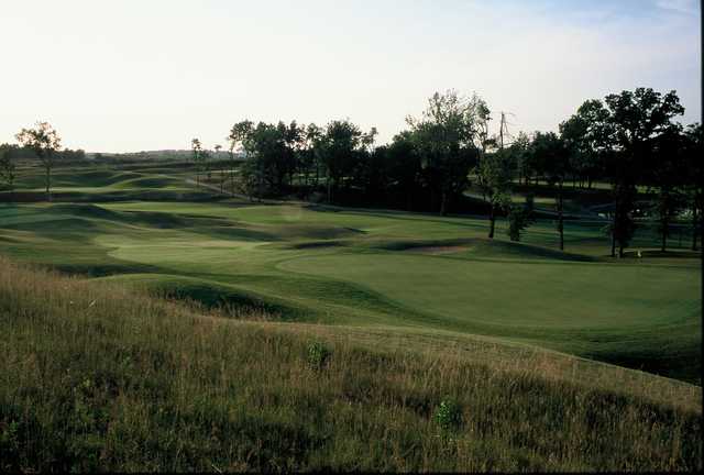 A view of hole #14 at WinterStone Golf Course