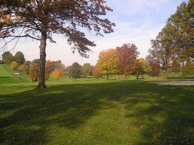 A fall view from South Hills Country Club.