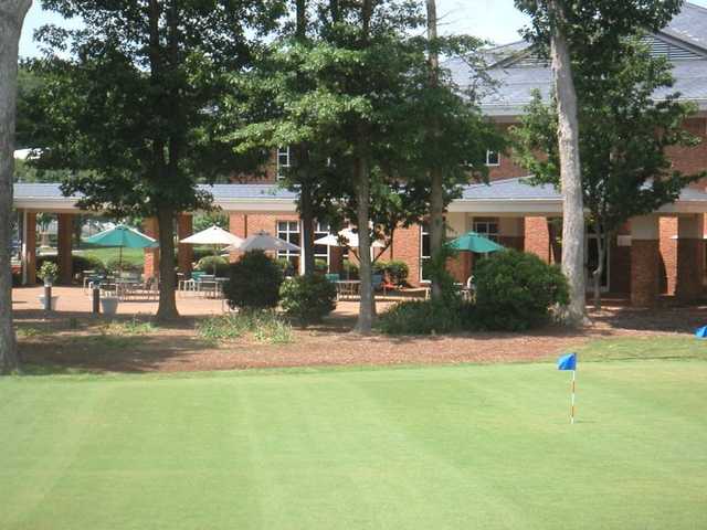 A view of the clubhouse at Kiln Creek Golf Club & Resort.