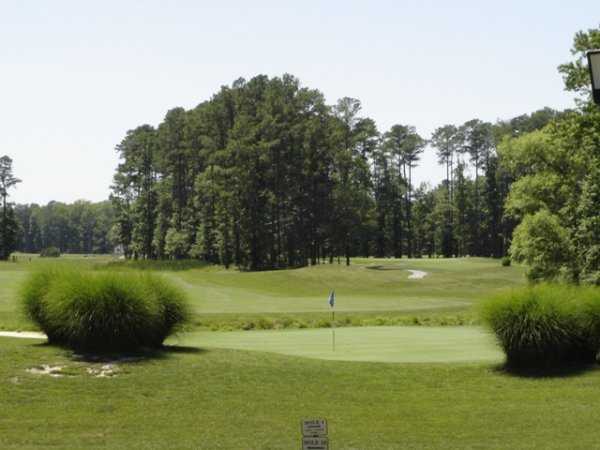 A view of hole #18 at Great Hope Golf Course