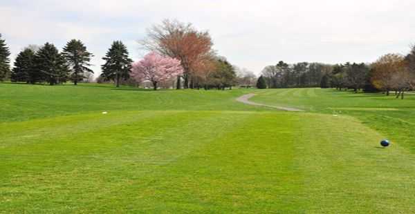 A spring view from a tee at Carlisle Barracks Golf Course