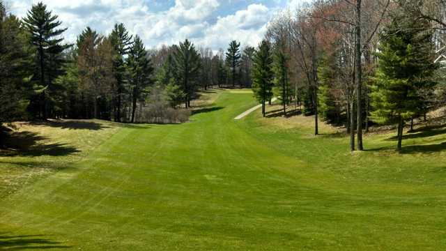 A view from a fairway at Lakewood on the Green Golf Course