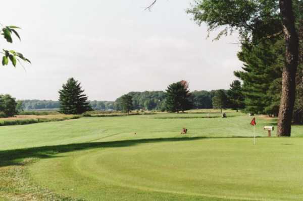 A view of hole and fairway #1 at Pine Trail Golf Course