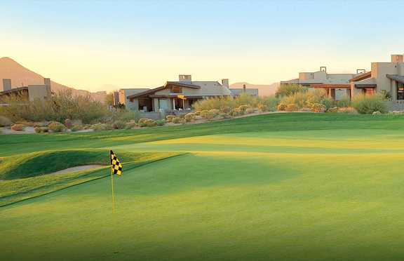 A view of a hole at Apache Course from Desert Mountain Golf Club
