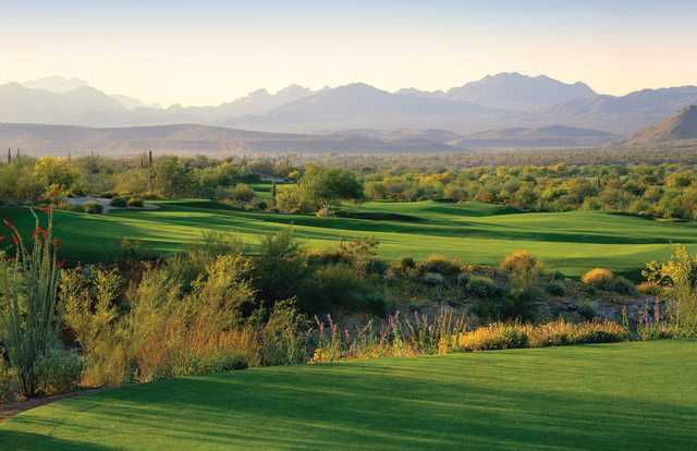 A view of the 17th fairway at Cholla Course from We-Ko-Pa Golf Club