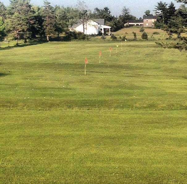 A view of the driving range at Holland Hills Country Club