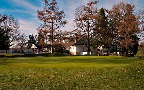 A view of green #18 at Lebanon Country Club