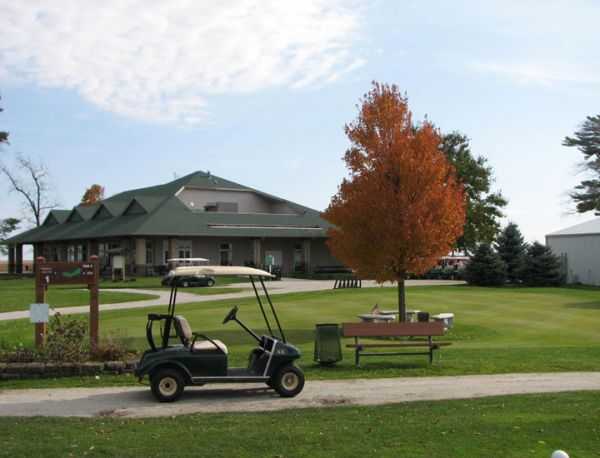 A view of the clubhouse at Manteno Golf Club