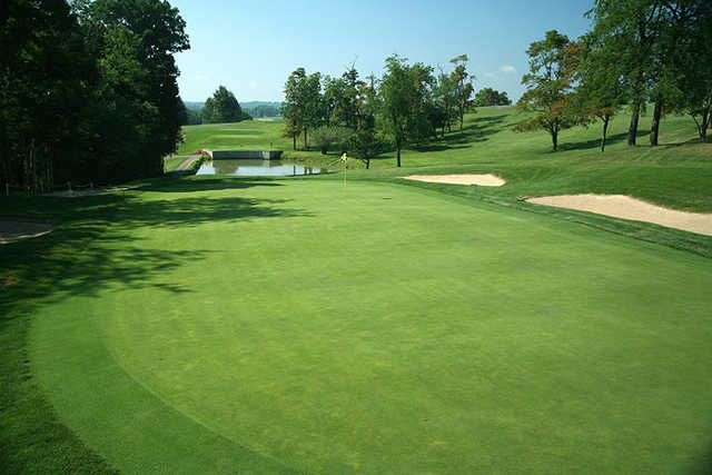 A view of hole #11 at Quicksilver Golf Club