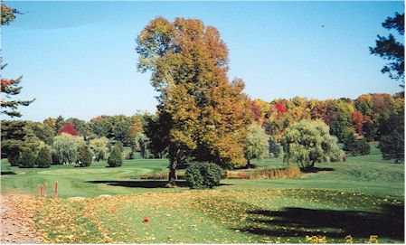 A fall view from Butternut Hills Golf Club