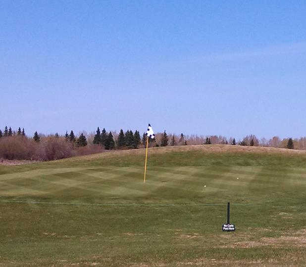 A view of a green at Edmonton Garrison Memorial Golf & Curling Club
