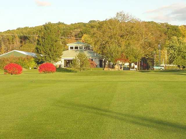 A view of the clubhouse at Chapel Hill Golf Course