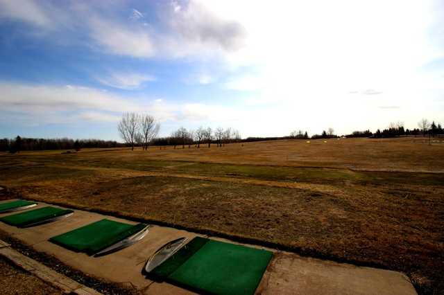 A view from the driving range tees at Wainwright Golf and Country Club