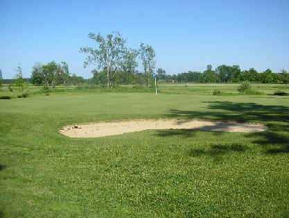 A view of a green at Knoll View Golf Course