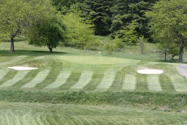 A view from the tee on hole #4 at Lake James Golf Club