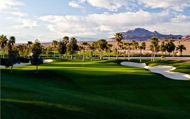 A view from the green on #10 from Chimera Golf Club