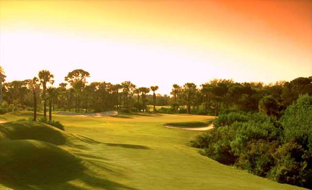 A view of the 18th fairway at Gator Course from Pelican's Nest Golf Club