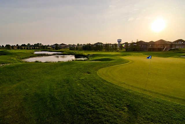 A view of green #7 at Sally Creek Golf Club