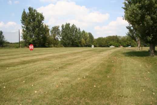 A view of the driving range at Golfmohr Golf Course