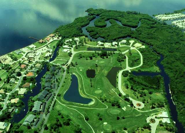 Aerial view of Riverbend Golf Course