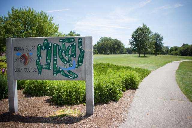 A view from the entrance at Indian Bluff Golf Course