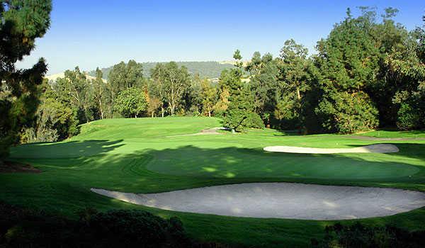 A view of fairway #9 at Eisenhower Course from Industry Hills Golf Club at Pacific Palms Resort