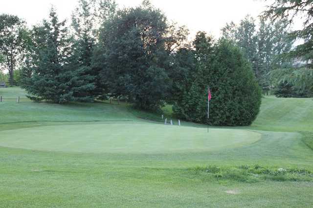 A view of a green at Hy Hope Golf Course