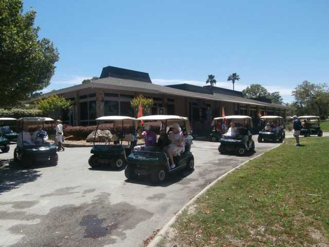 A view of the clubhouse at Sugarmill Woods Country Club