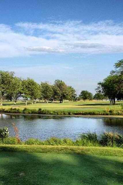 View of a green at The Golf Club at Middle Bay