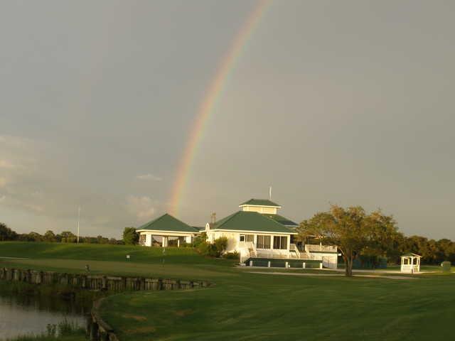 A view of the clubhouse at Oak Ford Golf Club