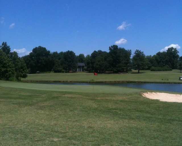 View of a green at Carolina Springs Golf Club