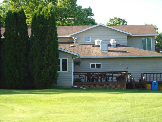 A view of the clubhouse at Double Eagle Golf Club