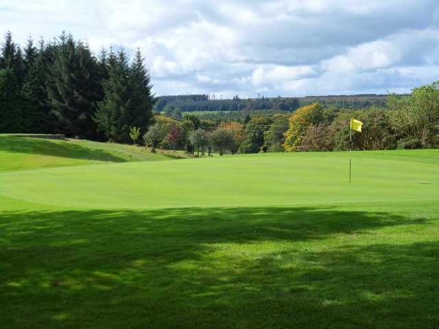 A view of the 10th green at Newtownstewart Golf Club