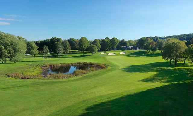 A view of hole #9 at Heather from Boyne Highlands Resort