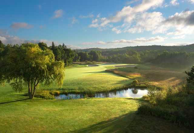 A view of green #16 at Moor from Boyne Highlands Resort